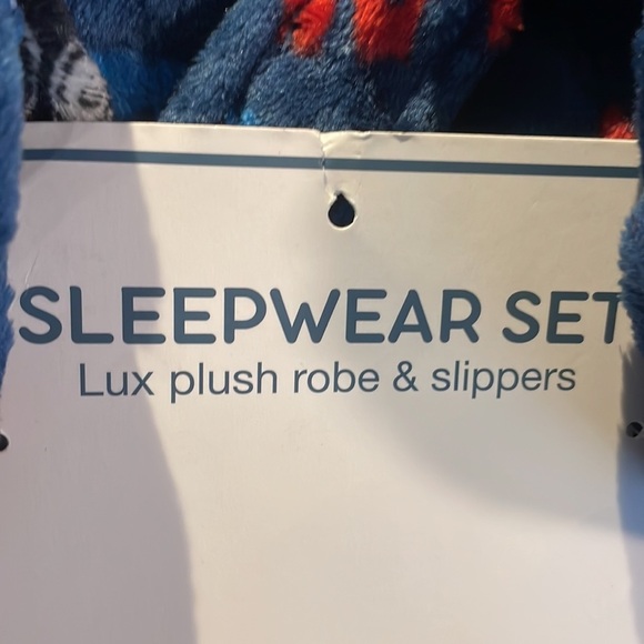 🎮 NWT- Boy's GAMER Soft Fleece Robe & Slippers Size S - Picture 8 of 9